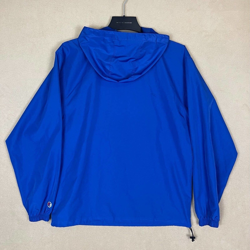 Champion 1/2 Zip Hoodie Windbreaker Rain Jacket Mens‎ S Blue Lightweight - Picture 11 of 12